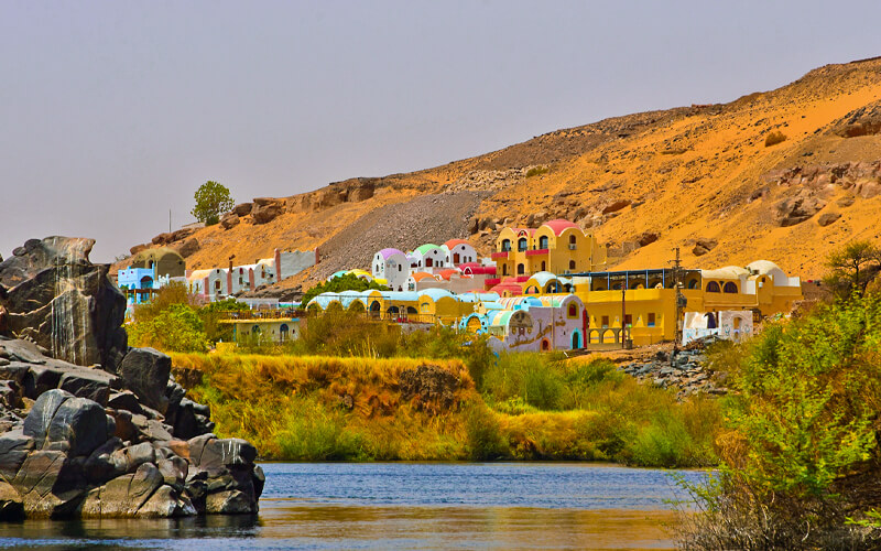 the Nubian Villages, Aswan Nubian Villages, aswan tourist attractions, attractions in aswan