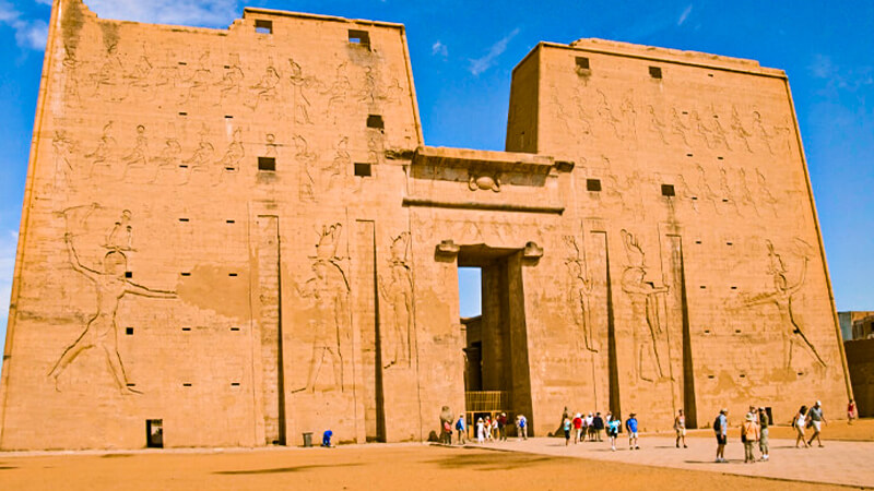 Edfu Temple in Aswan, Aswan Edfu temple, the temple of Edfu